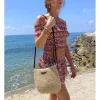 Bandolera cuadrada beige