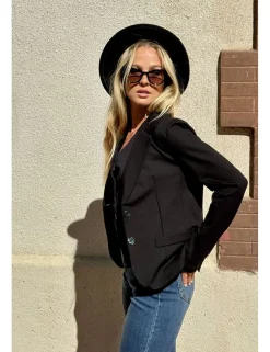 Blazer básica negra