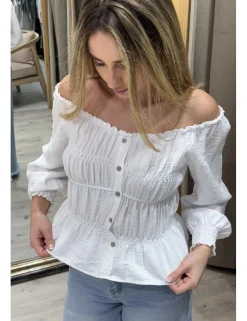 Blusa bohemia blanca