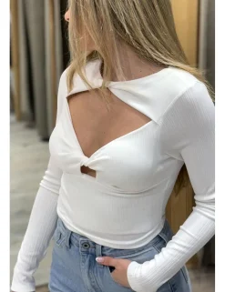 Camiseta cut out blanca