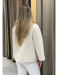 Chaqueta neopreno beige