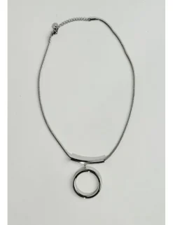 Collar plateado aro de acero