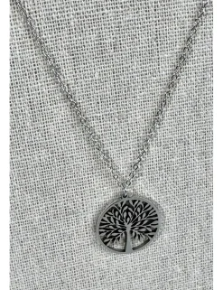 Collar plateado árbol de la vida