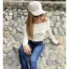Jersey bardot blanco