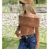 Jersey bardot cámel