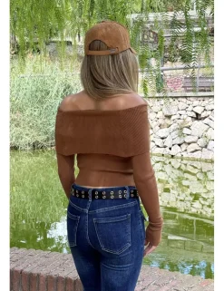 Jersey bardot cámel