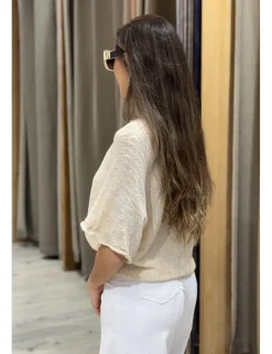Jersey jaspeado beige