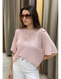 Jersey jaspeado rosa