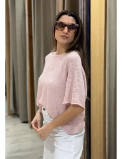 Jersey jaspeado rosa