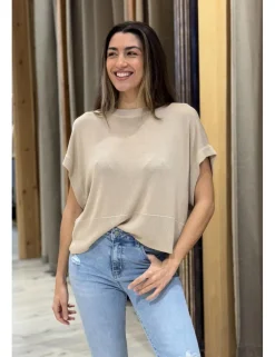 Jersey manga murciélago beige