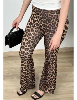 Leggins leopardo acampanado