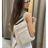Mochila hilo-lurex crudo-oro