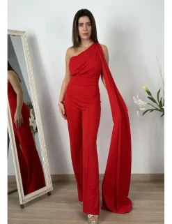 Mono con capa rojo