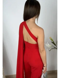 Mono con capa rojo