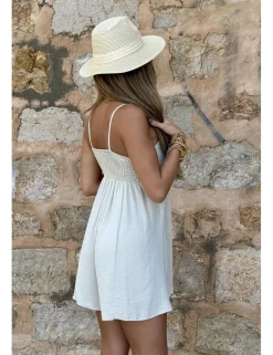 Mono corto nudo beige