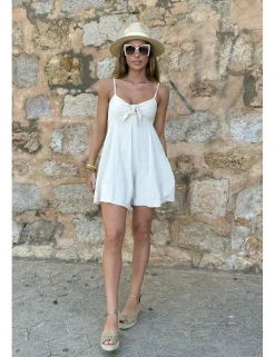 Mono corto nudo beige