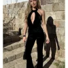 Mono velvet campana negro