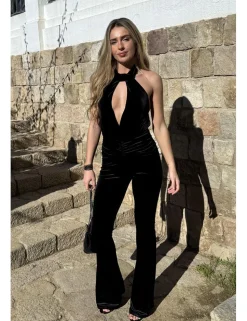 Mono velvet campana negro