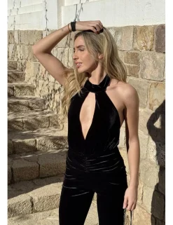Mono velvet campana negro