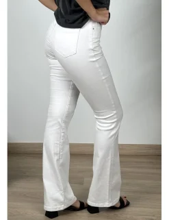 Pantalón campana blanco