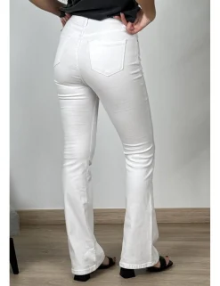 Pantalón campana blanco