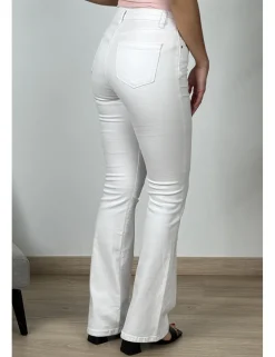 Pantalón campana blanco
