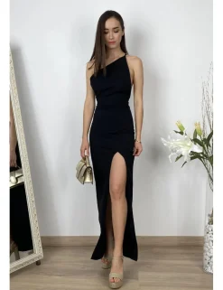 Vestido asimétrico negro