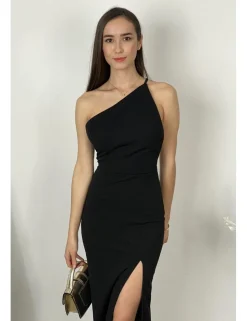 Vestido asimétrico negro