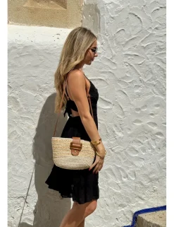 Vestido corto ibicenco negro