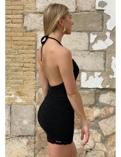 Vestido guipur negro