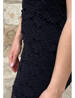 Vestido guipur negro
