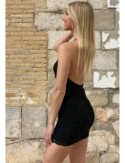 Vestido guipur negro