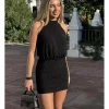 Vestido lúrex negro