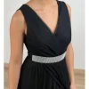 Vestido midi tul negro