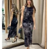 Vestido tie-dye gasa marengo