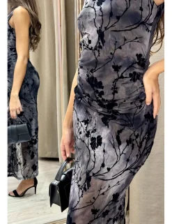 Vestido tie-dye gasa marengo