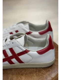 Zapatillas casual bicolor blanco-rojo