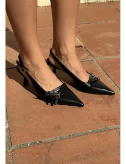 Zapato tacón kitten negro